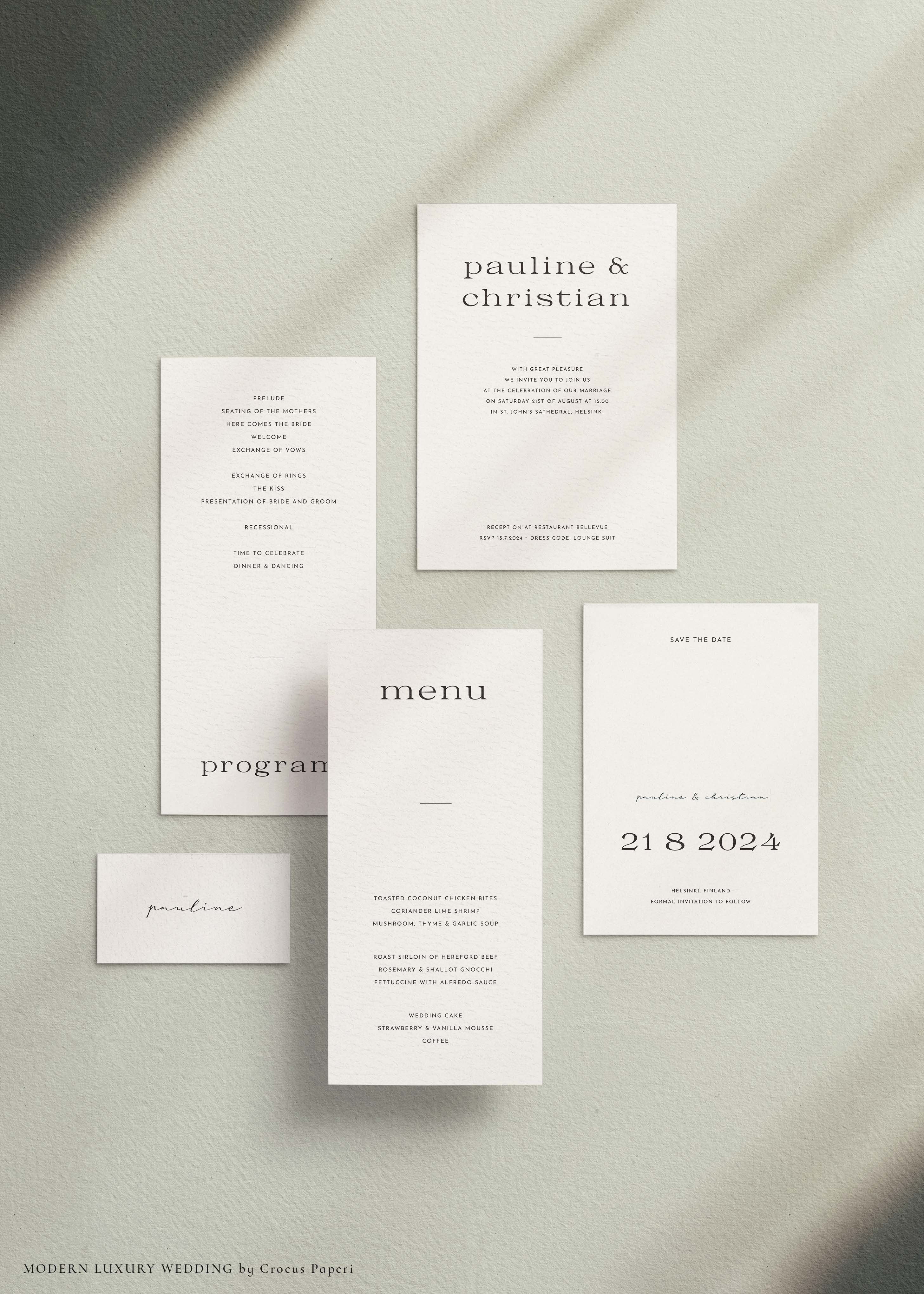 Classic Wedding Invitation